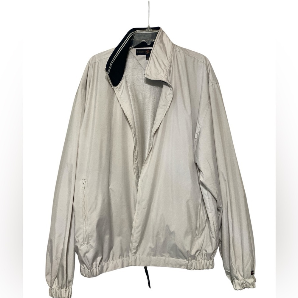 Tommy Hilfiger Gray/ tan  Golf Windbreaker Jacket